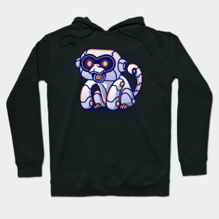 Cute Monkey Robot Cartoon Hoodie